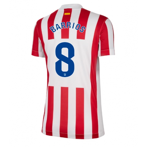 Billige Fotballdrakt Atletico Madrid Pablo Barrios #8 Replika Hjemmedrakt Dame 2025-26 Kortermet Billige Fotballdrakt Atletico Madrid Pablo Barrios #8 Replika Hjemmedrakt Dame 2025-26 Kortermet